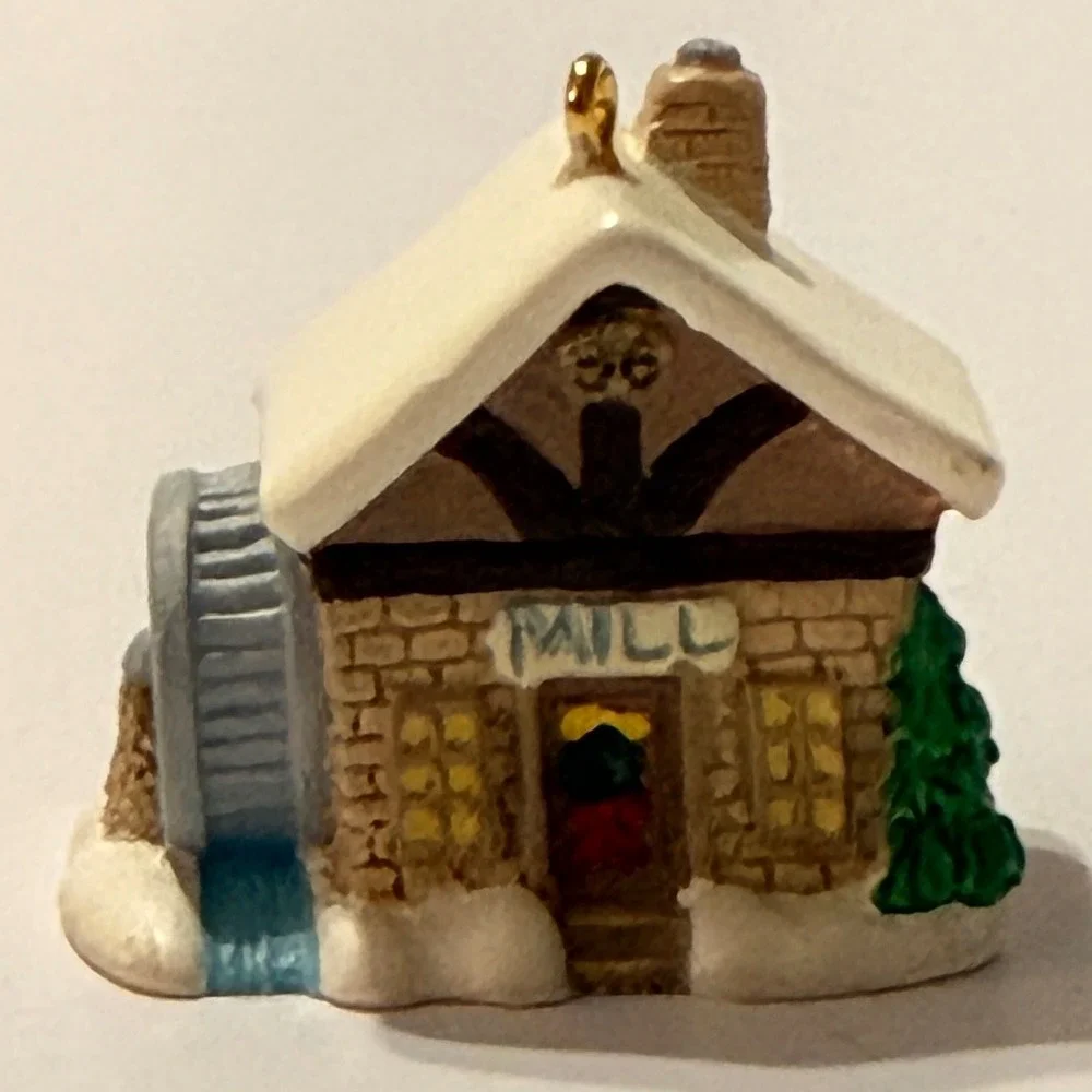 Hallmark Keepsake Old English Village Miniature Ornaments 1993-1997 Set of 5